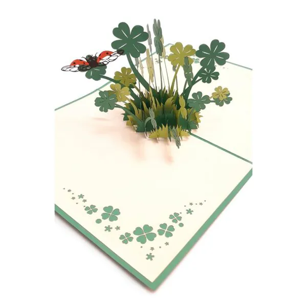 3D Přání - Čtyřlístek pro štěstí