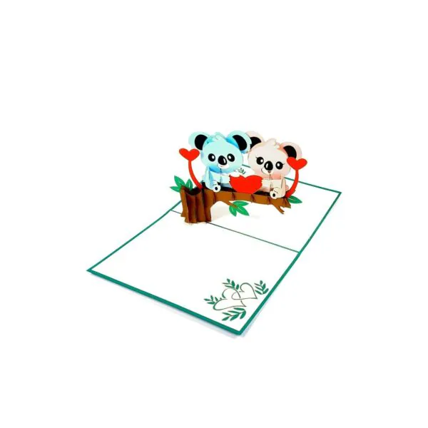 3D Přání - Zamilované koaly