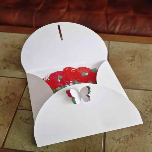 3D Kytice - Červené růže