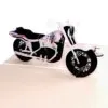 3D Přání - Mototorka (bílá)
