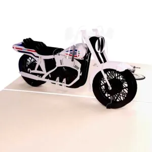 3D Přání - Mototorka (bílá)