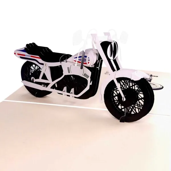 3D Přání - Mototorka (bílá)