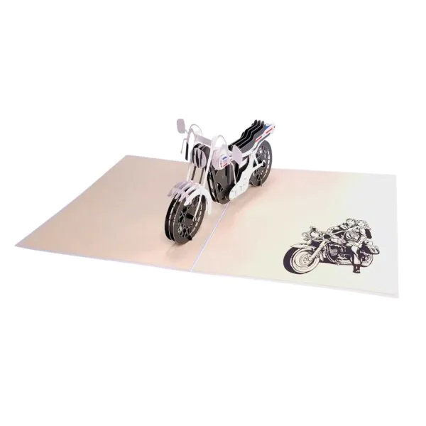 3D Přání - Mototorka (bílá)