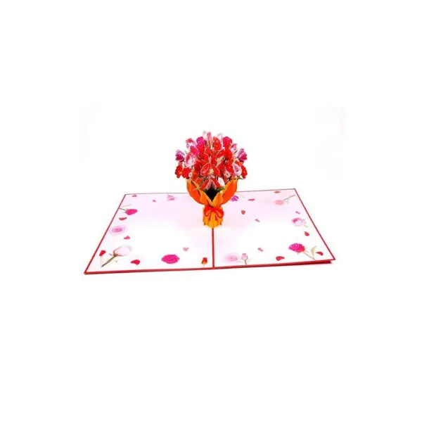 3D Přání - Kytice růží