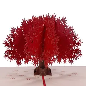 3D Přání - Strom života (červený)