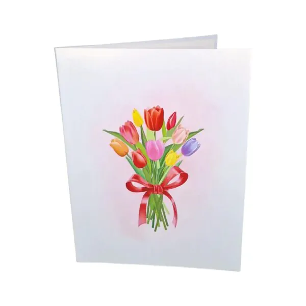 3D Přání - Kytice tulipánů