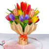 3D Přání - Kytice tulipánů